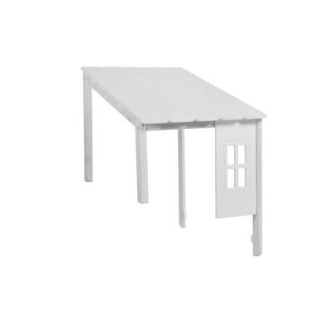 Imagem de Kit Telhado II com Janelinha para Camas Infantis Casatema Branco