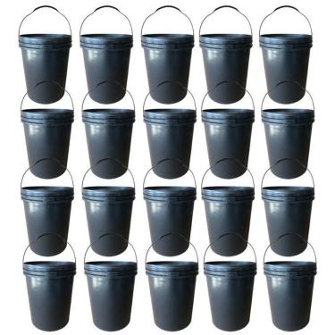 Imagem de Balde 16L Solvente Mineral Alça Plástica Com Tampa - 20 Pçs