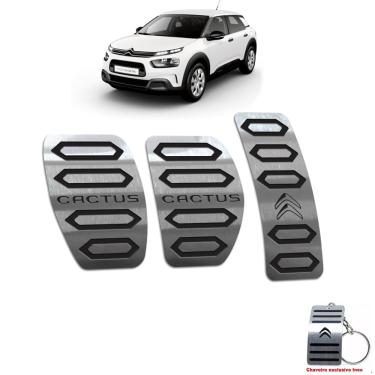 Imagem de Pedaleira Manual Citroen C4 Cactus Aço Inox Preto