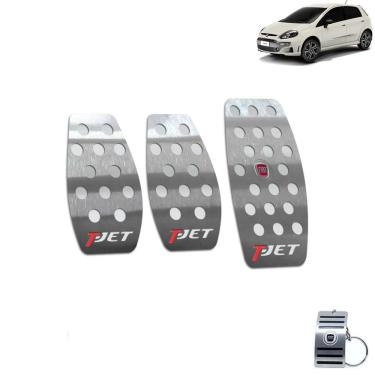 Imagem de Pedaleira Manual Fiat Punto T-Jet 2013 A 2017 Aço Inox Prata