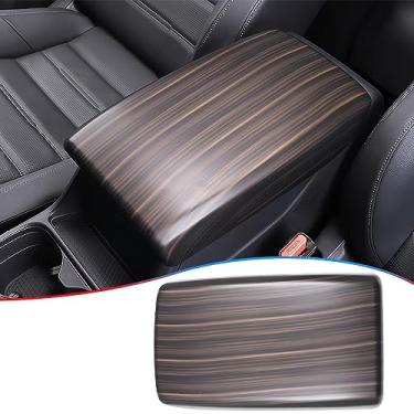 Imagem de MUXEE Capa de painel de caixa de apoio de braço para console central para Honda CRV CR-V 2023 2024 2025 2026 - Acessórios interiores esportivos de grão de madeira ABS