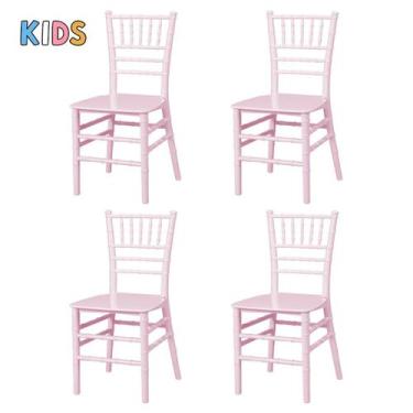 Imagem de Kit 4 Cadeiras Tiffany Infantil Espaço Kids Quarto Brinquedoteca - La 