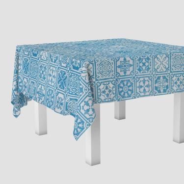Imagem de 6 Toalha Mesa TNT Festa Estampado Azulejo Portu 70x70