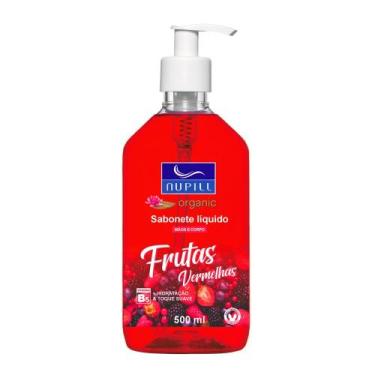 Imagem de Sabonete Líquido Mãos e Corpo Frutas Vermelhas Nupill 500ml
