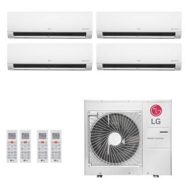 Imagem de Ar-Condicionado Multi Split Inverter LG 30.000 (3x Evap HW 7.000 + 1x Evap HW 18.000) R-32 Quente/Frio 220V