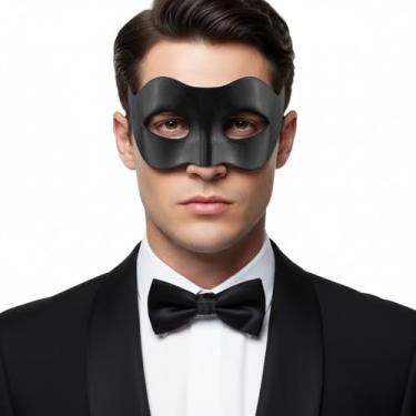 Imagem de Erythem Máscara de baile de máscaras para homens, baile de máscaras estilo veneziano, para festa à fantasia de Halloween, carnaval (homens dinâmicos)