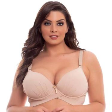 Imagem de Sutiã Plus Size Reforçado Com Bojo Corpo Nu, EG/48, BegeChocolate