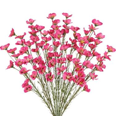 Imagem de 10 peças rosto de gato artificial azul rosa vermelha