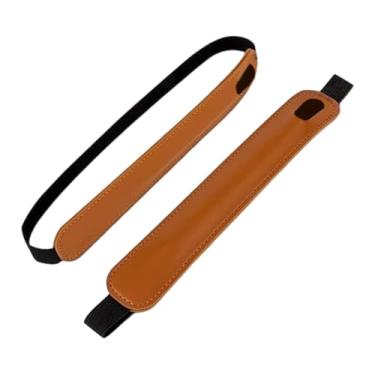 Imagem de BaotyJie 2x Bolsas de armazenamento para suportes de caneta Fácil de prender ao Fácil de usar Proteção contra arranhões portátil protetoras leves, Marrom