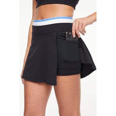 Imagem de Balance Collection Saia feminina Rebecka com bolso 35,5 cm, Preto, G