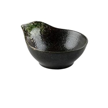 Imagem de WYUYIWH Tigela de cerâmica pequena tigela de macarrão com tigela pequena tigela de tempero tigela de sopa tigela de salada prato de arroz (cor: 2)
