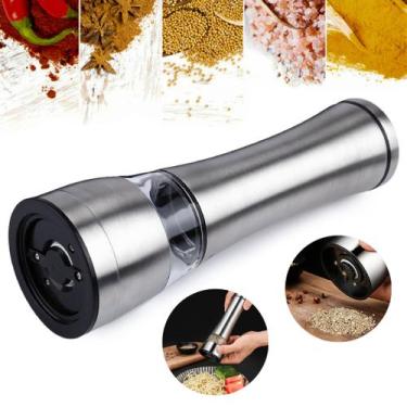 Imagem de Moedor De Sal Grosso E Pimenta Do Reino Em Aço Inox Manual - MM VARIED