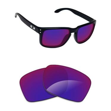 Imagem de Alphax Lentes de reposição Midnight Indigo espelhadas não polarizadas para óculos de sol Oakley Enigma Mass OX8191