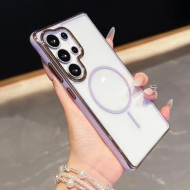 Imagem de Capa magnética dupla colorida para Samsung Galaxy S25 Ultra S24 S23 Fe Plus A15 A16 A35 A36 A55 A56 5g (para Galaxy S23+/qianzi)