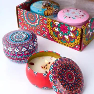 Imagem de Vela Perfumada Lata Decorativa Decoração Presentes - Innovare E-Commer