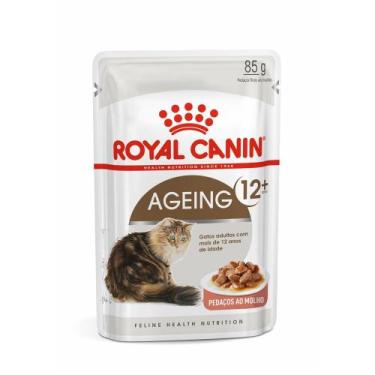 Imagem de Ração Úmida Royal Canin Sachê Ageing 12+ para Gatos Adultos Acima de 1