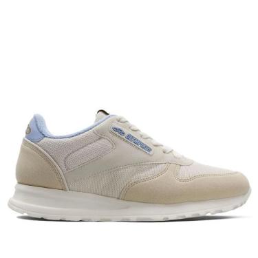 Imagem de Tênis Feminino Olympikus Jogging Bege/Azul, Bege, Azul, 39