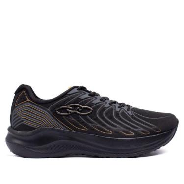 Imagem de Tênis Masculino Olympikus Volcan 2 Preto/dourado, Preto, Dourado, 40