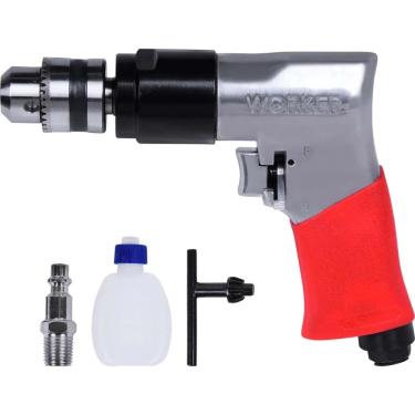 Imagem de Furadeira Reversível Pneumática 3/8'' 3,7Pcm 1/4'' NPT Pistola Worker