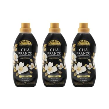 Imagem de Kit 3 Amaciantes Concentrados Coala Laundry Chá Branco 1L (Total 3 Litros) | Rende 150 Lavagens | Maciez Premium e Economia Garantida