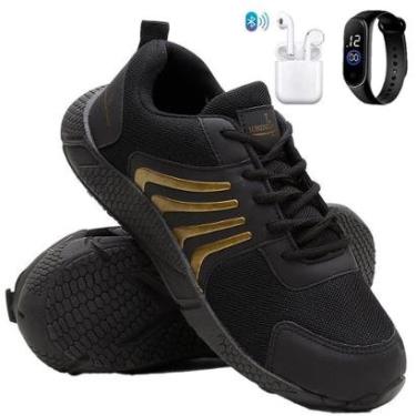 Imagem de Kit Tênis Esportivo Masculino Para Corrida e Caminhada Treino Super Leve e Macio + Fone + Relógio-Masculino