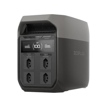 Imagem de EF ECOFLOW DELTA 3 - Tomada BR 220V Estação de Energia Portátil, Bateria LiFePO4 de 1024 Wh, 43 Min Carga Completa, Saída CA de 1800 W, Gerador Solar para backup de energia residencial, RVs.