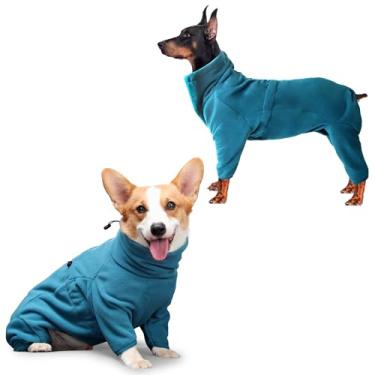 Imagem de TARFEPA Casaco de inverno para cães, pulôver de lã polar, jaqueta de moletom para cachorro, macacão de pijama de corpo inteiro para cães pequenos, médios e grandes, caminhadas, caminhadas, sono