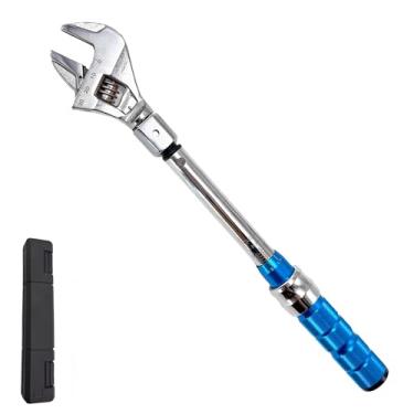 Imagem de Evylnorrs Chave de torque ajustável, chave de torque de extremidade aberta (5 a 25 Nm), com clique e cabeça mutável de 0-30 mm, adequada para instalação de mini divisão e pequenos sistemas de