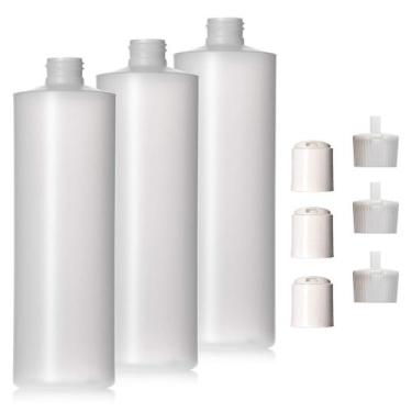 Imagem de Frascos Squeeze Aromine Aromine 240 ml de cor natural HDPE (pacote com