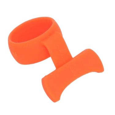 Imagem de RiToEasysports Suporte de Picareta de Treinamento de Guitarra Antiderrapante, Manga de Dedo de Picareta de Silicone Macio para Colheita Eficiente, Tamanho Compacto (Tamanho M masculino)