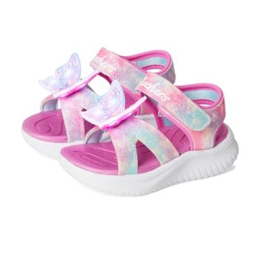 Imagem de Skechers Sandália Jumpsters para meninas - Butterfly Brites, Rosa/Multi, 11 Little Kid