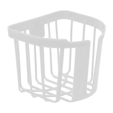 Imagem de 1 peça, tipo pendurado (14 x 13,5 x 11 cm), recipientes de armazenamento de papel higiênico de plástico redondo branco