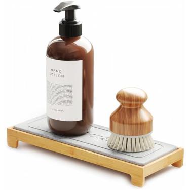 Imagem de Sink Caddy Organizer SpaceAid DryingNeat Instant Dry Bamboo