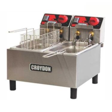 Imagem de Fritadeira Elétrica 6 Litros 2 Cestos FC2A Croydon Inox 110V, 110V
