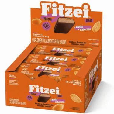 Imagem de Fitzei Display 12 Barras 40g Paçoca Vitafor
