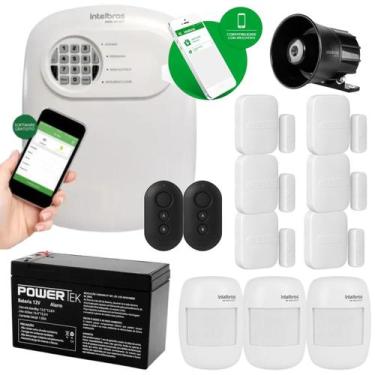 Imagem de Kit Alarme Intelbras Anm 24 App 6 Sensor Sem Fio 3 Presença