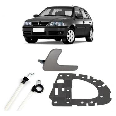 Imagem de Kit Cabo Aciona Suporte E Maçaneta Port Tras Esquerda Gol G3 [f103]