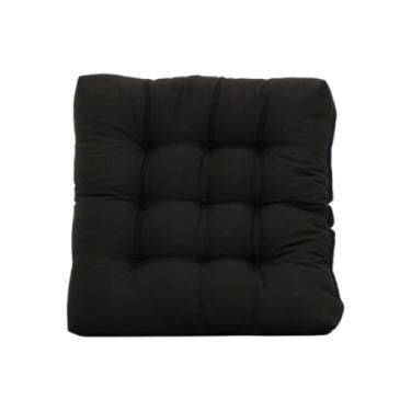 Imagem de Almofada para Cadeira Assento Futton Poltrona 60x60cm Decorativa(PRETO)