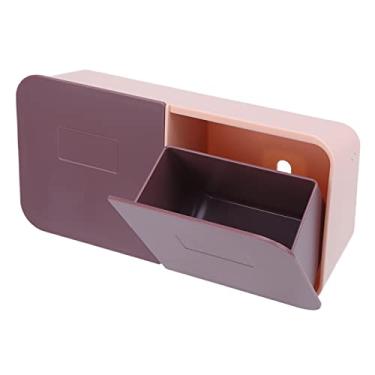 Imagem de ZJchao Suporte para Bola de Algodão, Material ABS Organizador de Produtos Femininos Organizadores de Maquiagem Montados na Parede Com um Design Prático de Fivela para Manter Sua Beleza Organizada e