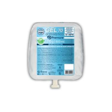 Imagem de Gel Clean Antisséptico Plug 70 800ml C 6 Un Premisse Higiene Limpeza -
