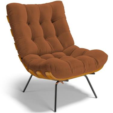 Imagem de Poltrona Decorativa Costela L02 Terracota - Lyam Decor