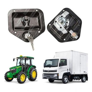 Imagem de Kit 2 Maçaneta Puxador Externo Carro Agrícola Baú Motor Home - Un / 2 [f103]