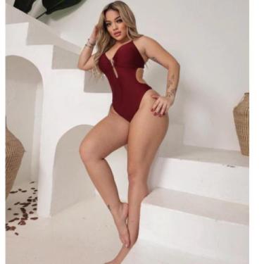 Imagem de Maiô Argola Feminino Costas Nua Novidade Moda 2025 Elegante  - BIAMODA