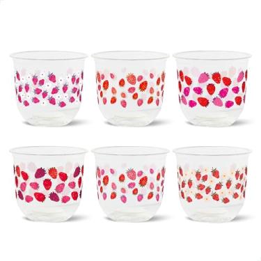 Imagem de TOSSWARE Arco natural de 340 g - Strawberry Bliss - Copos de 98 mm à base de plantas - Alternativa de plástico para festas, despedidas de solteira, casamentos - Copos frios com tema reciclável