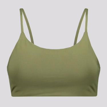 Imagem de Top Adidas Essentials LS Feminino Verde, G