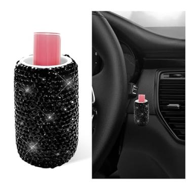 Imagem de ZNDAW Suporte de batom vertical para carro, adesivo forte, protetor labial para veículos, organizador de batom com isolamento vertical sem derretimento para carro, acessórios interiores automotivos de