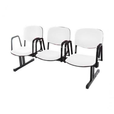 Imagem de Cadeira Em Longarina Para Auditórios Linha Hotel Branco