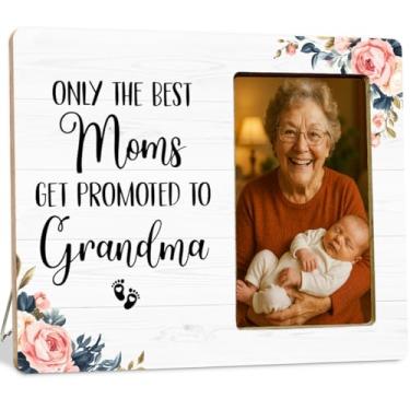 Imagem de LUERHUI Porta-retratos de madeira para avó, seja promovido à vovó