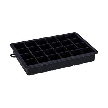 Imagem de Forma De Gelo 24 Cubos 20 X 13 X 3cm Em Silicone Weck Preto