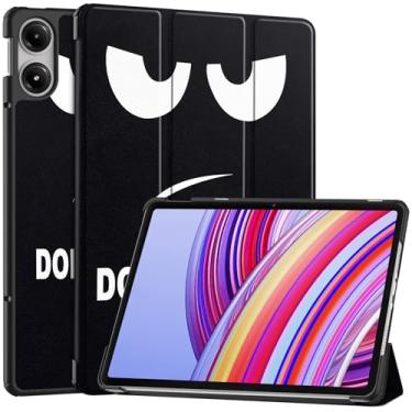 Imagem de Capa inteligente para Xiaomi Redmi Pad Pro 12,1 polegadas, capa inteligente Ratesell leve com três dobras com despertar/hibernar automático para Xiaomi Redmi Pad Pro 12,1 polegadas 2024 Don't Touch Me